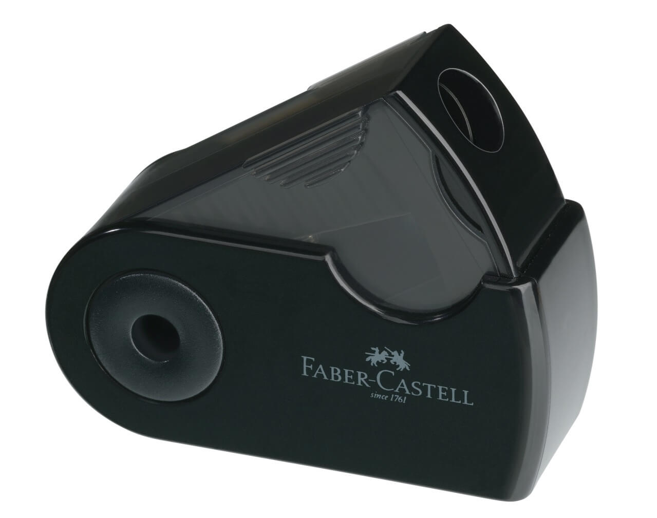 Точилка Faber-castell с контейнером точилка пластиковая с ластиком faber castell fish 2 отверстиz контейнер