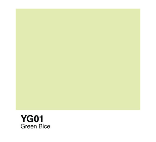 Чернила COPIC YG01(зеленый бледно-синий, green bice) C-чYG01 - фото 1