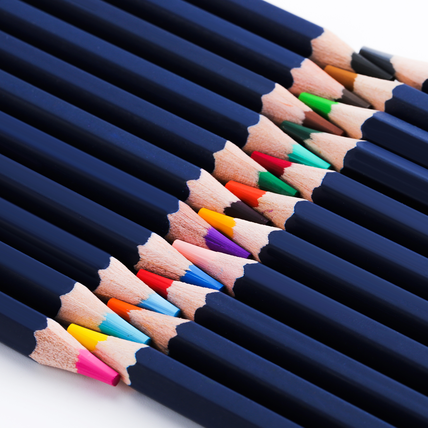 Набор карандашей цветных Finenolo 24 цвета в металлическом пенале Finenolo-C122-24 - фото 2