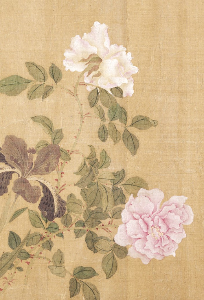 Блокнот Сто цветов фрагмент Розы и ирис 78₽