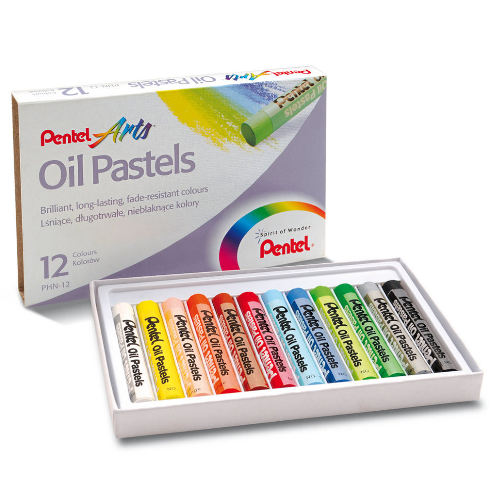 Набор масляной пастели Pentel 12 цв, в картонной коробке набор для творчества dream makers just cool мелки для рисования 21 шт ml 21