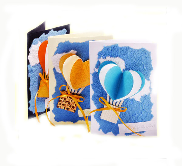 Открытка ручной работы 15*10,5 см 