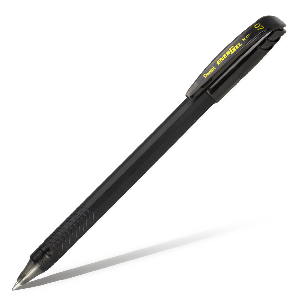 Купить Ручка гелевая Pentel Energel 0, 7 мм черный корпус, стержень черный, Япония