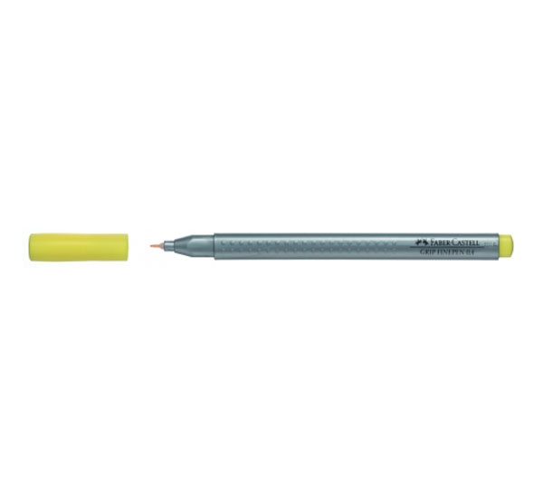 ручка капиллярная faber castell grip finepen 0 4 мм желтый Ручка капиллярная Faber-Castell 