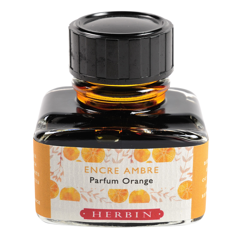 Чернила ароматизированные в банке Herbin, 30 мл, Оранжевый, Апельсин сокосодержащий напиток добрый pulpy апельсин 0 9 литра пэт 12 шт в уп
