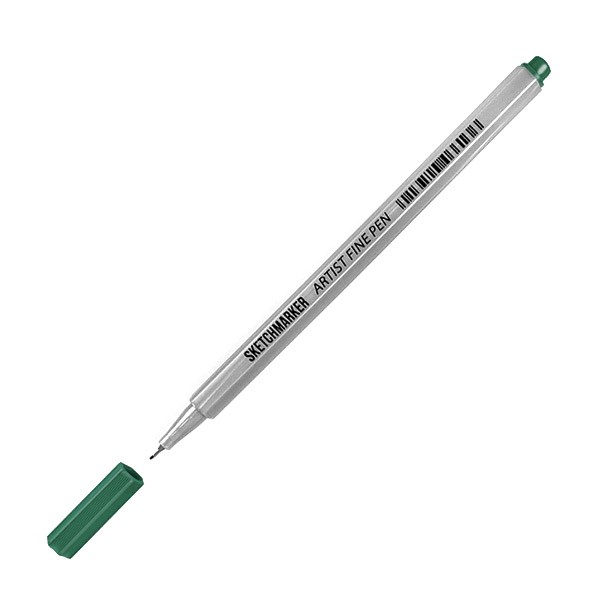 Ручка капиллярная SKETCHMARKER Artist fine pen цв. Зеленый лесной набор карандашей ных colorino artist 24 ов металлическая коробка