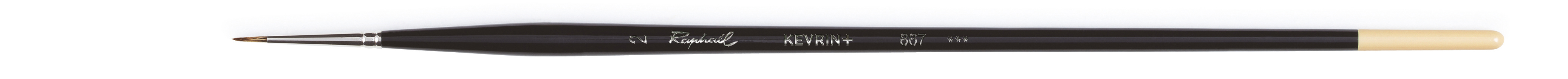 Кисть синтетика имитация мангуста 2 круглая Sennelier quotKevrin quot длинная ручка 1060₽