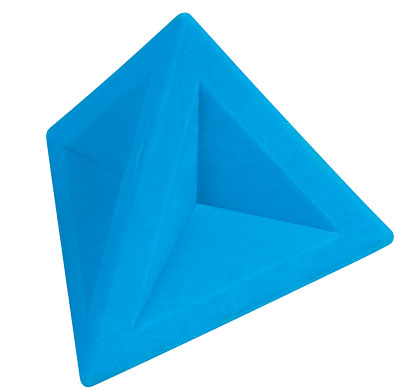Ластик треугольный Brunnen 4,5х4,5х4 см, голубой BRN-29974-32
