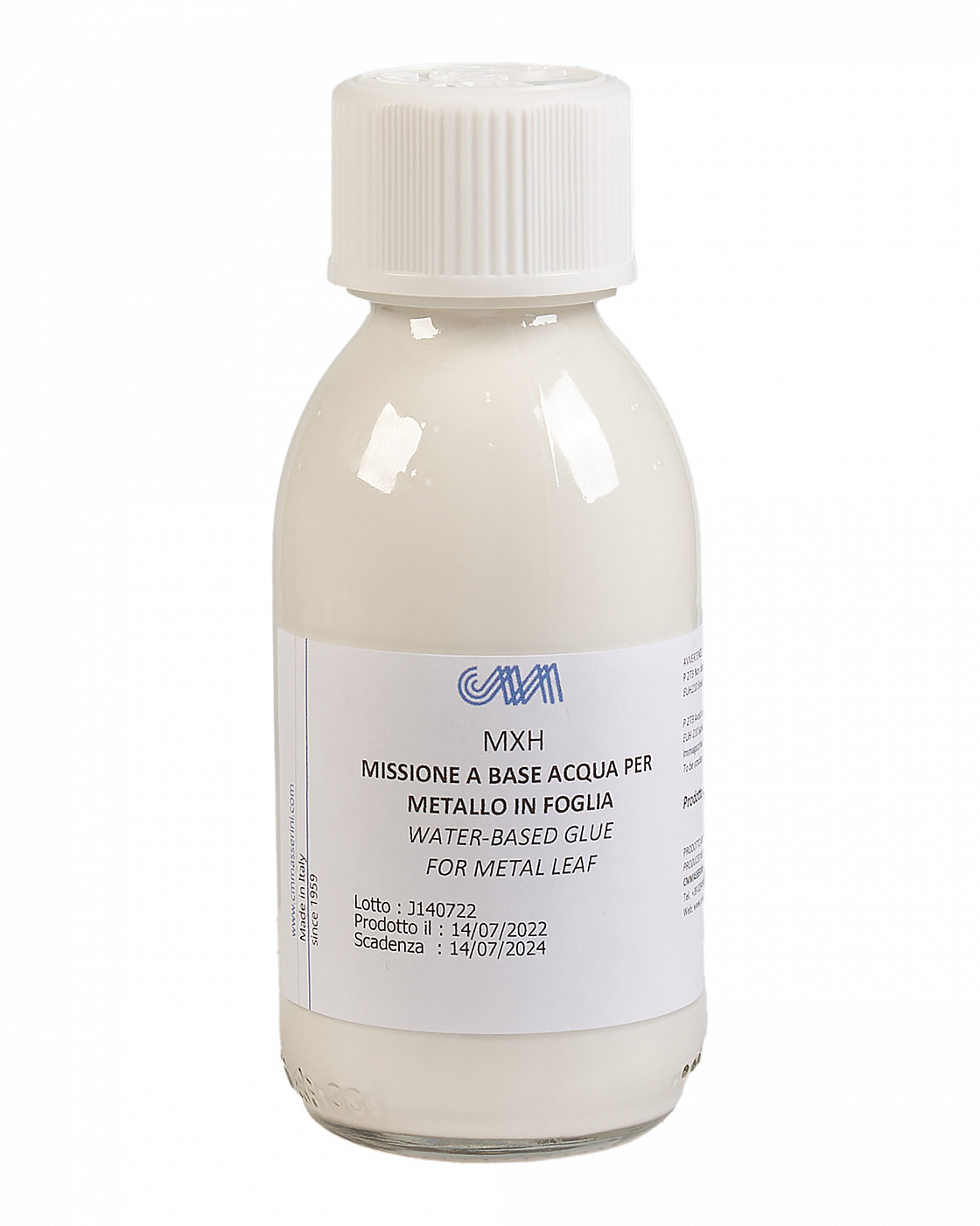 Клей для золочения Masserini водный 125 мл, стеклянная бутылка M-MMXH2O002