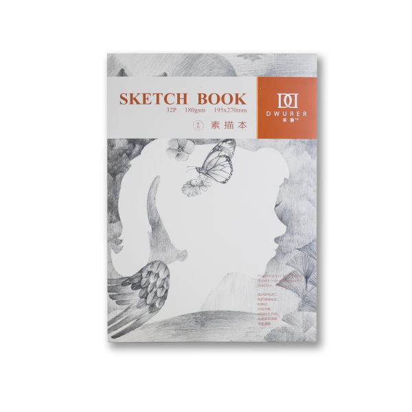 Скетчбук-склейка Potentate "Sketch Book" 19,5x27 см 32 л 180 г, мелкозернистый 