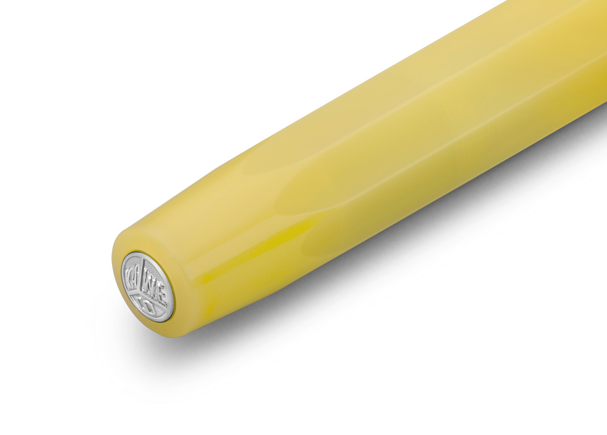 Ручка перьевая Kaweco CLASSIC FROSTED Sport M 0,9 мм, чернила синие, корпус банановый KW10001835 - фото 4