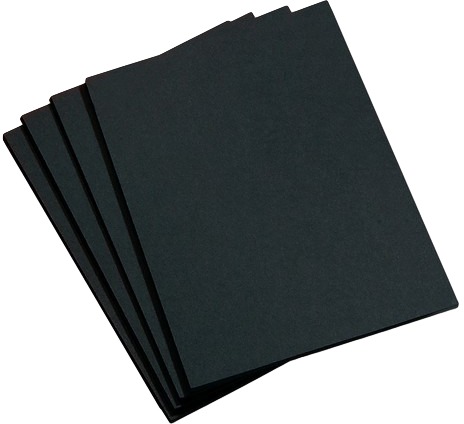 Картон Folia 50х70 см 380 г черный наклейка картон 2 слоя филины в лесу 17х12 см