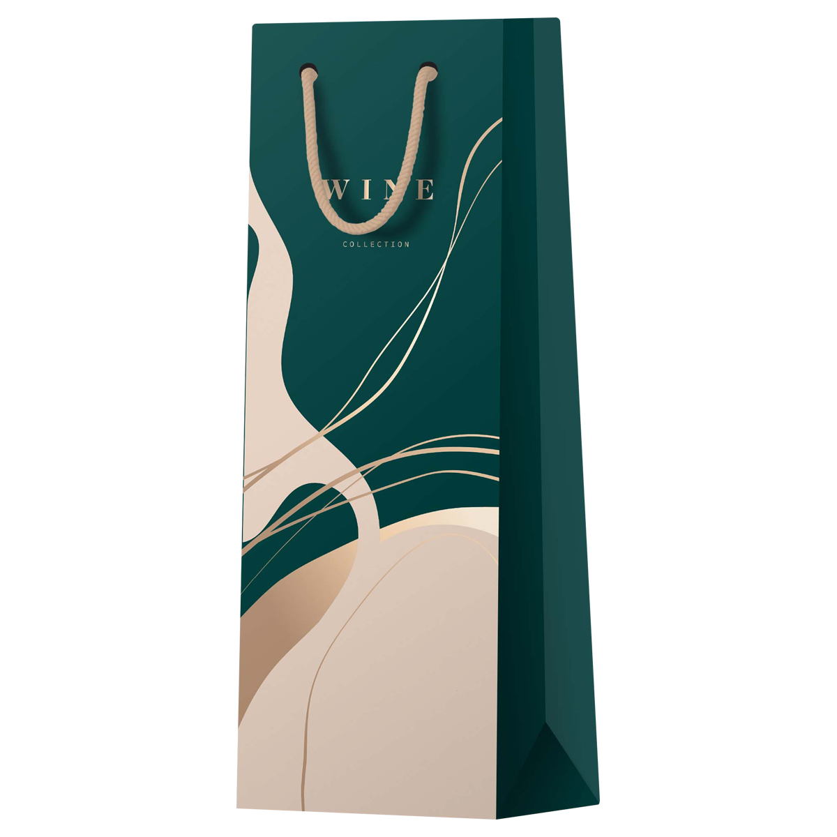 пакет подарочный meshu abstraction emerald 12 36 8 5 см матовое ламинирование отд фольгой под б Пакет подарочный MESHU 