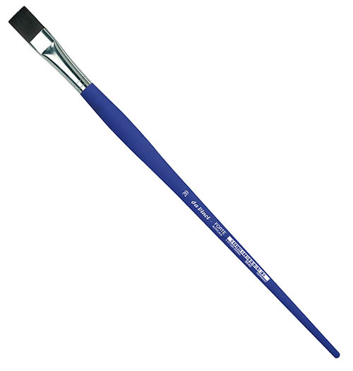 Кисть синтетика №20 плоская Da Vinci 8640 длинная ручка DV-8640-20 - фото 1