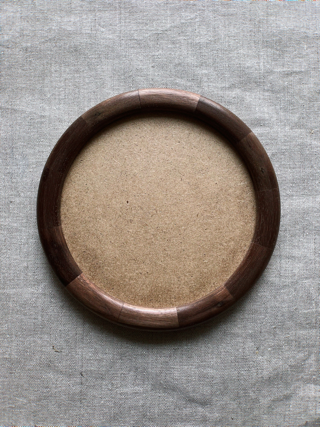 Рамка круглая KK/home, ручная работа, d15, американский орех