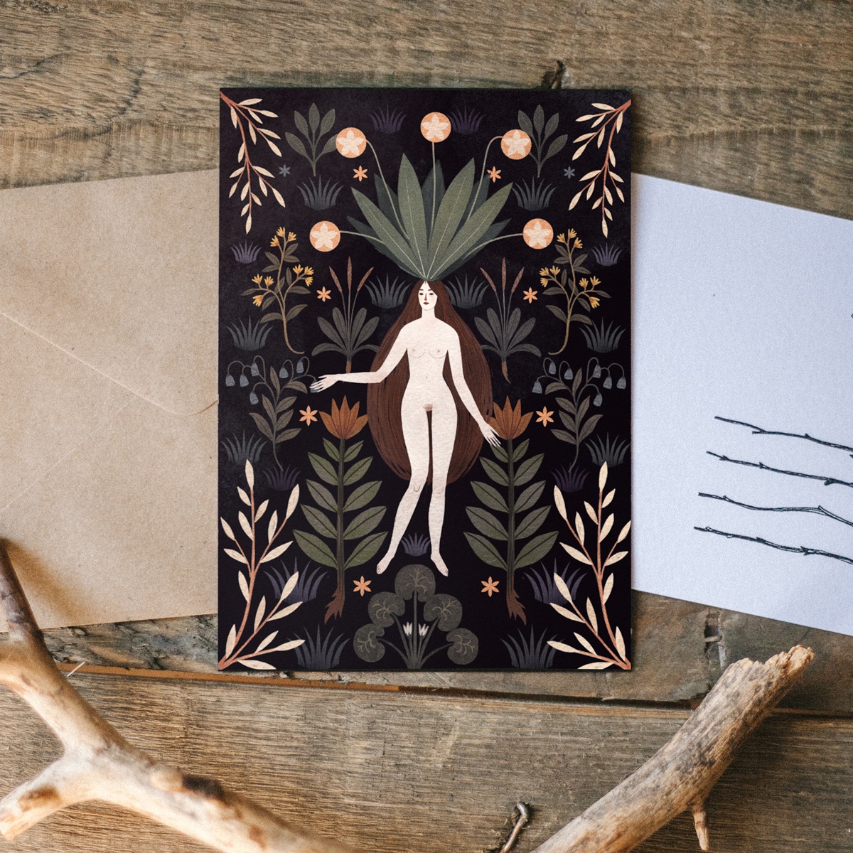 Открытка Дворникова А Мандрагора черный 110₽