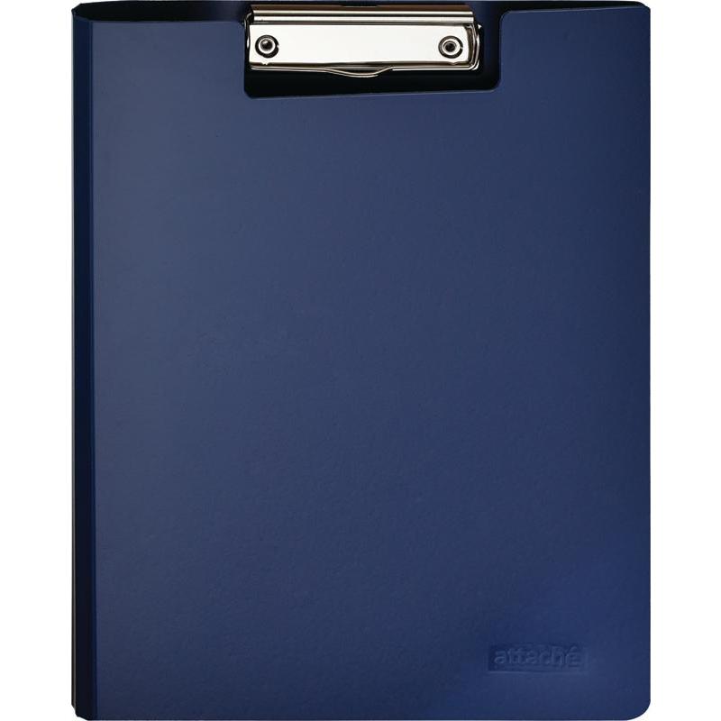 Планшет-папка с зажимом, с крышкой Attache А4 синий