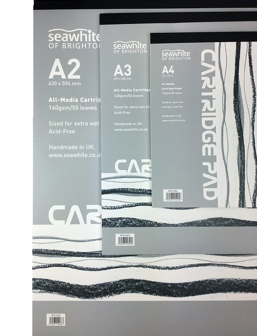 Альбом-склейка для акварели Seawhite All-Media Cartridge Pad А3 50 л 140 г Seaw-PAD140A3 - фото 1