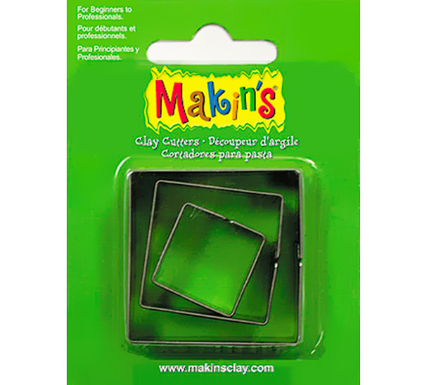 Набор резцов для полимерной глины Makins 3 шт Квадрат Makins-36002