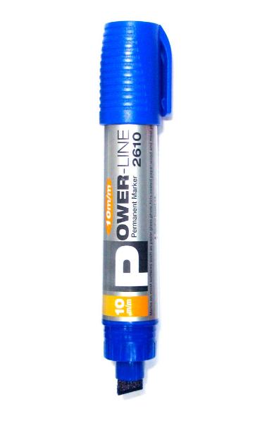 Маркер перманентный 10 мм синий скошенный наконечник Line Plus