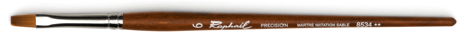 Кисть синтетика имитация соболь 6 плоская Sennelier quotPrecision quot короткая ручка 974₽