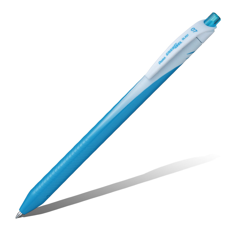 Гелевая ручка автомат Pentel "Energel" 0,7 мм одноразовая, голубой ...