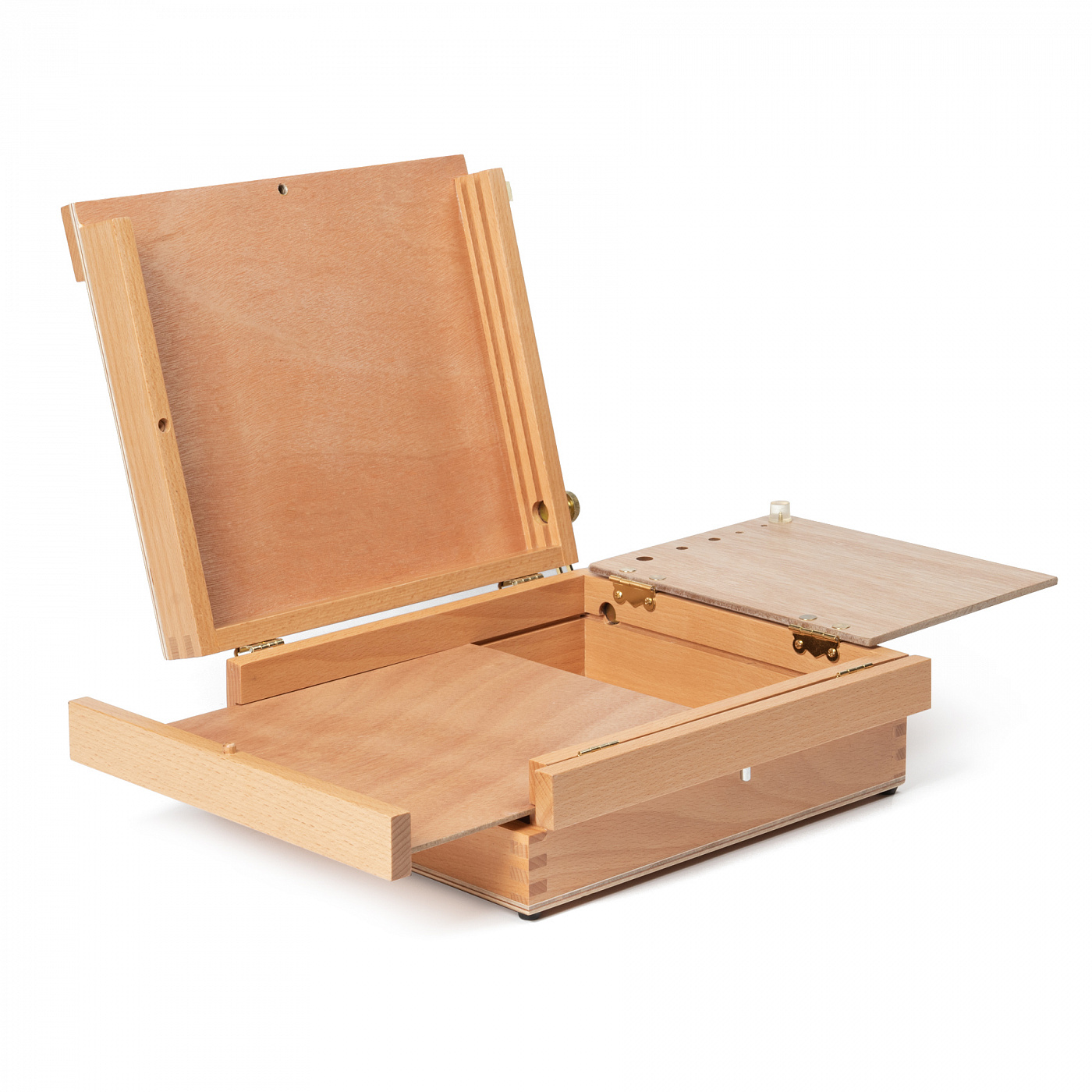 Этюдный ящик FE-1824 (для холстов на картоне) с креплением на фотоштатив, бук