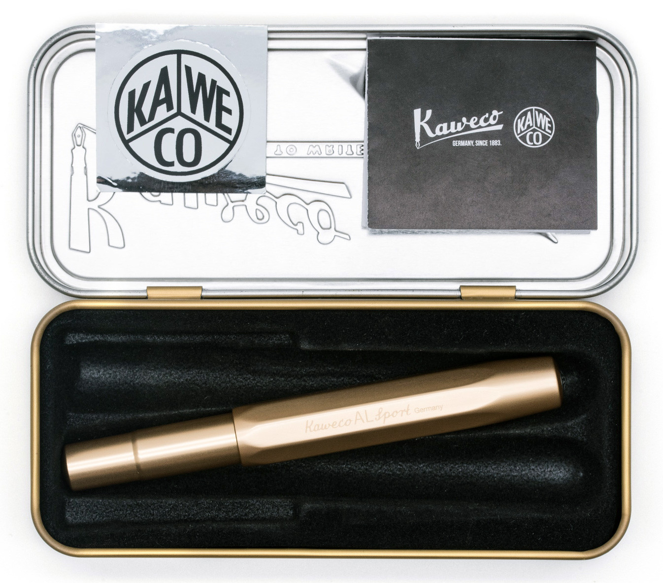 Ручка перьевая Kaweco AL Sport Gold Edition, корпус золотистый KW10001899 - фото 7