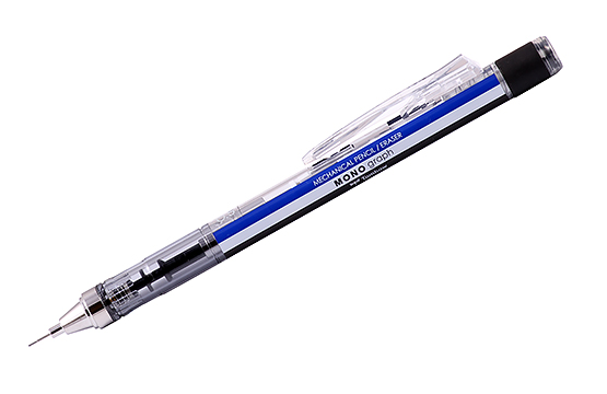 Карандаш механический Tombow Mono Graph 0,5 мм, бело-сине-черный корпус