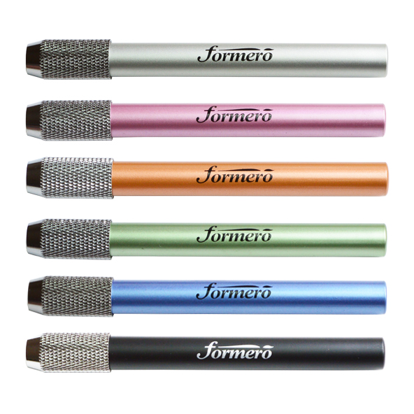 Держатель-удлинитель для карандаша металлический "FORMERO", цвет зеленый металлик, d зажима - 7 мм