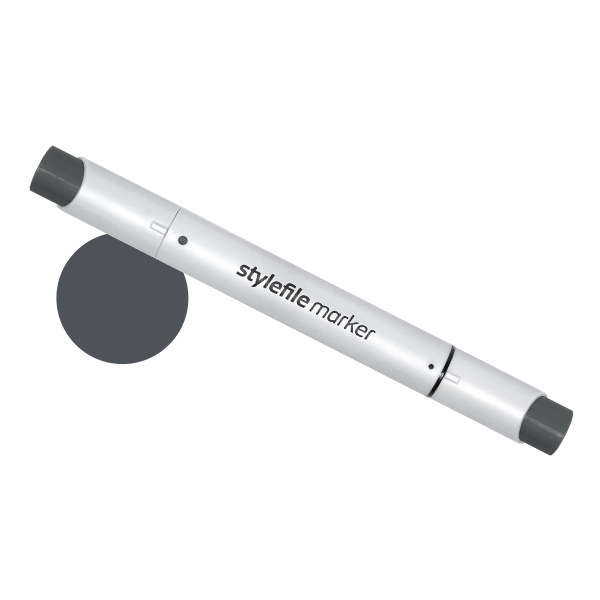 Маркер двухсторонний на спиртовой основе Stylefile Brush №NG7 серый натуральный 7 фломастер кисть pentel brush sign pen pigment серый