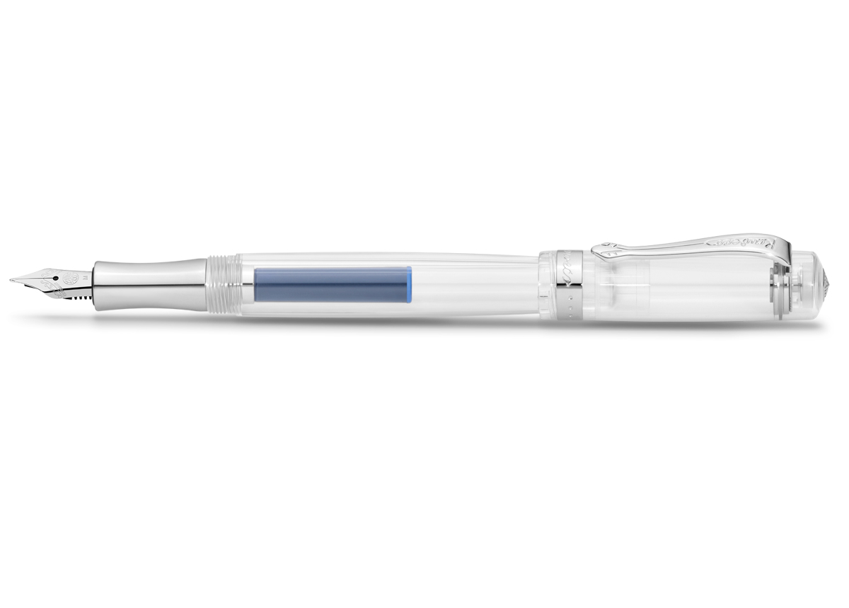 Ручка перьевая Kaweco STUDENT M 0,9 мм, чернила синие, корпус прозрачный KW10001189 - фото 1