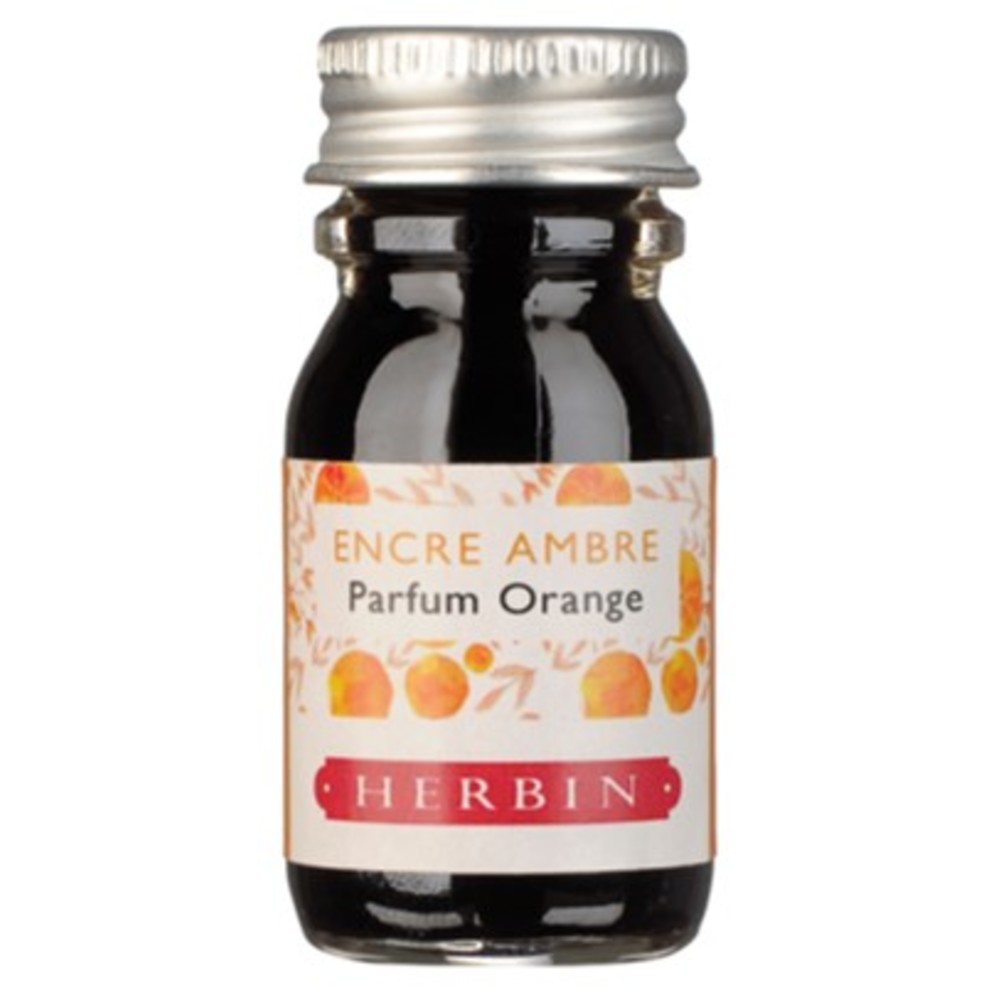 Чернила ароматизированные в банке Herbin, 10 мл, Оранжевый, Апельсин