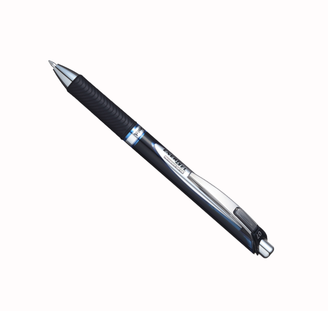 ручка гелевая pentel energel 0 7 мм корпус стержень синий Ручка гелевая автомат. с перманентными чернилами Pentel 