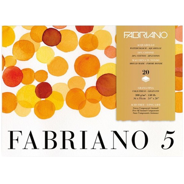 Альбом-склейка для акварели Fabriano 5 Фин 36x51 см 20 л 300 г