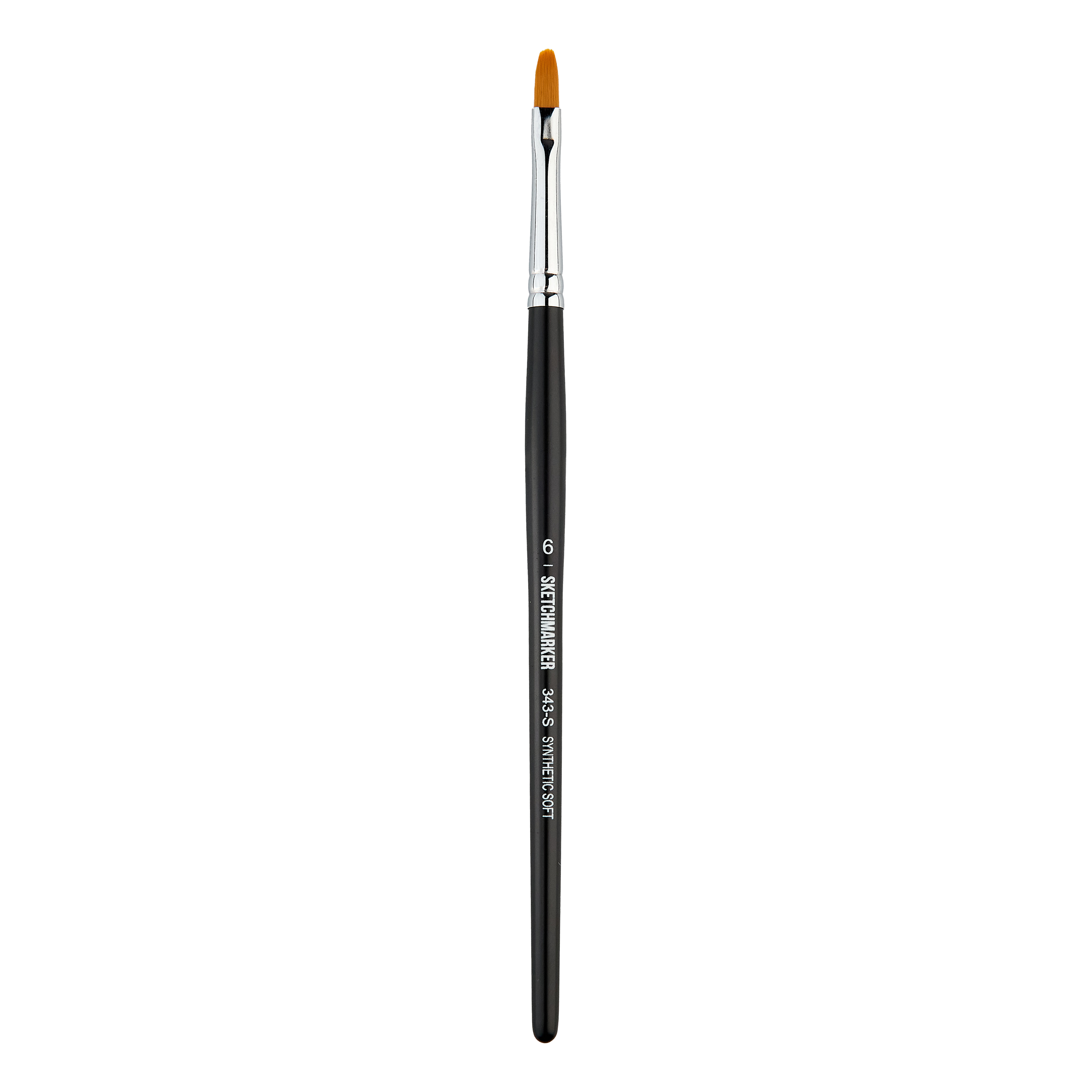 Кисть синтетика мягкая №6 овальная Sketchmarker "343" ручка короткая