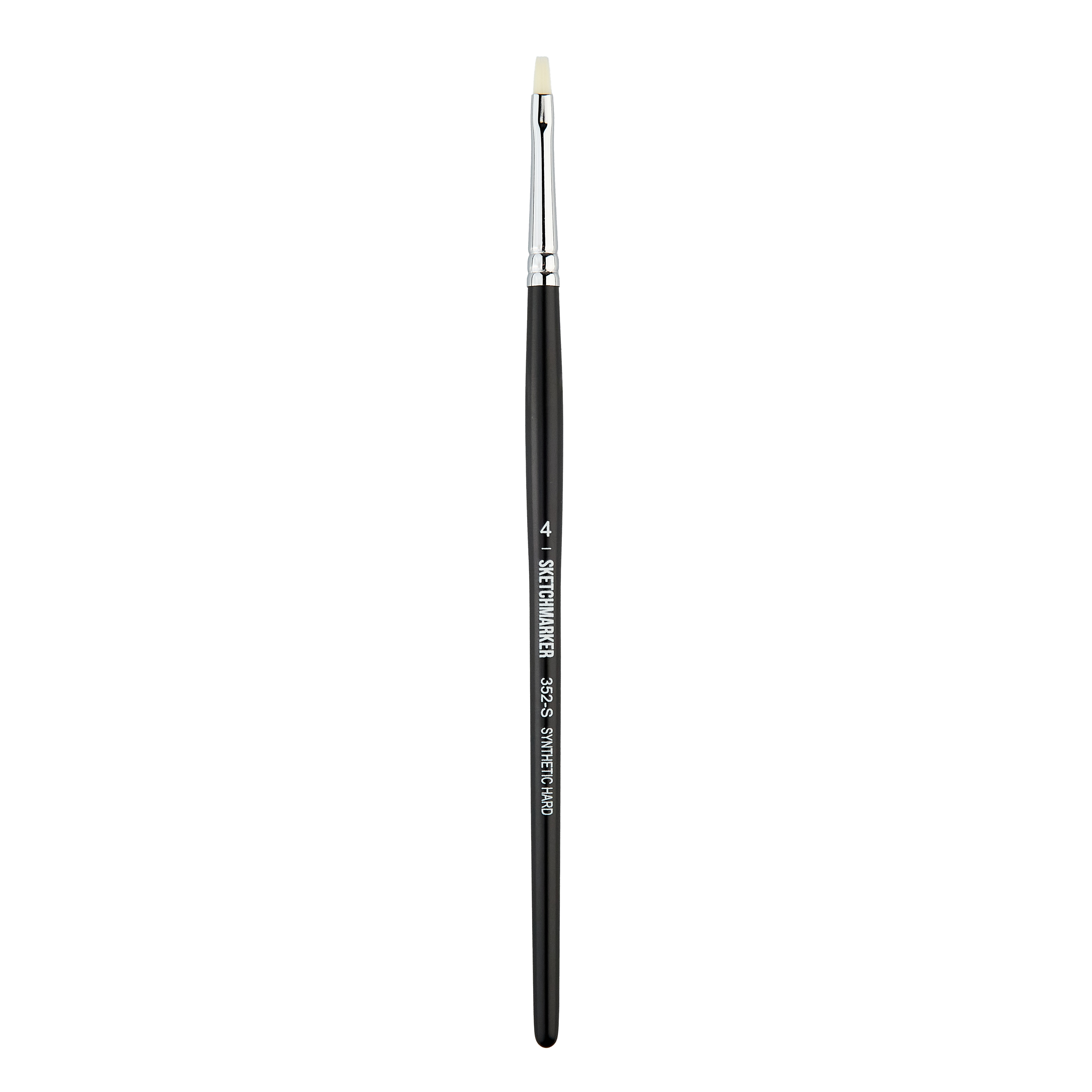 Кисть жесткая синтетика №4 плоская Sketchmarker "352" ручка короткая