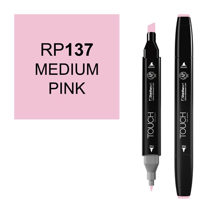 Маркер спиртовой Touch Twin цв. RP137 средний розовый пазл сортер городские приключения 12 деталей