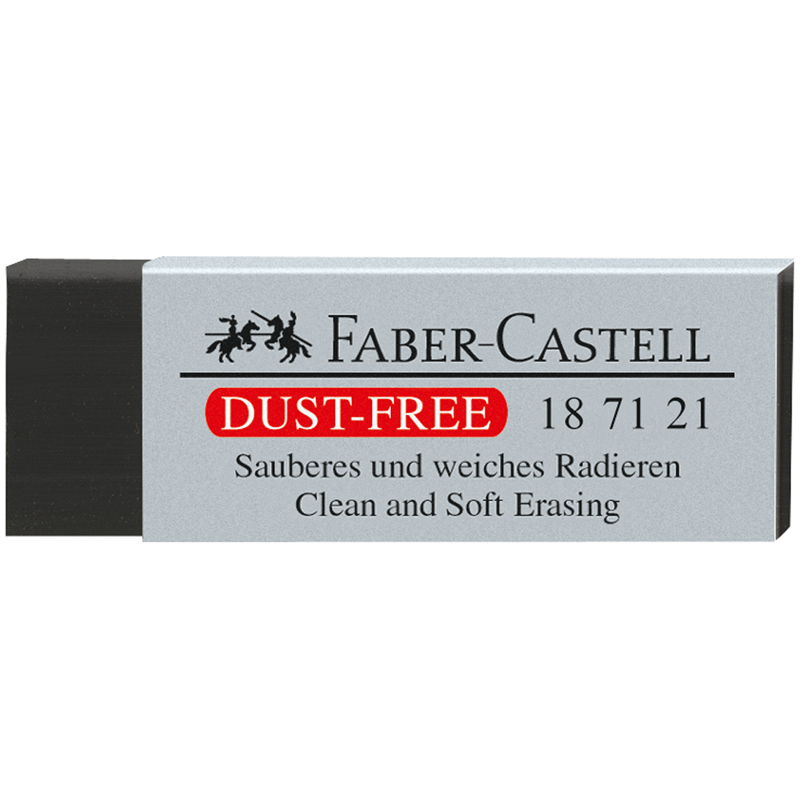 Ластик Faber-castell Dust Free 63*22*11 мм, черный FC-187121