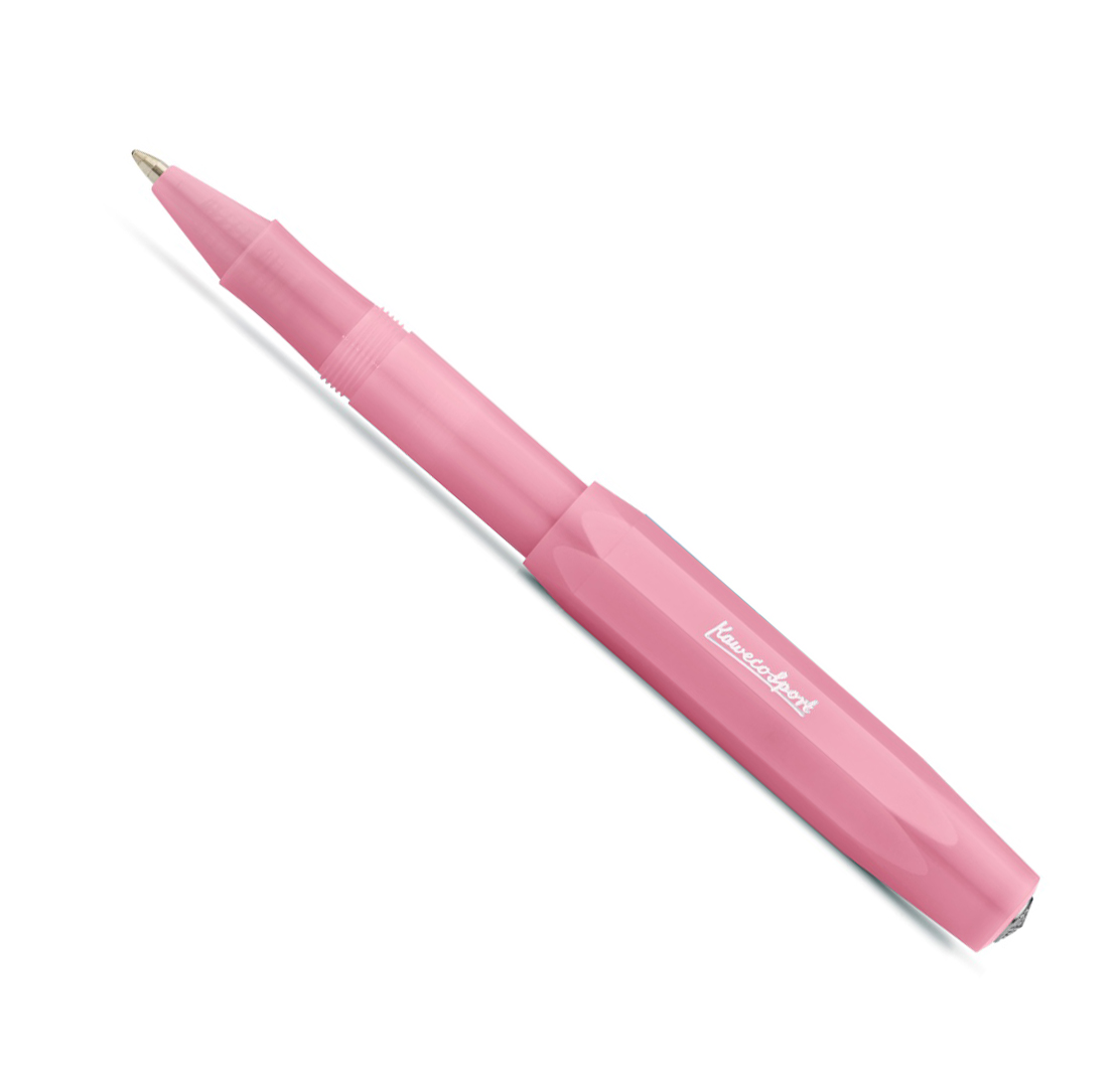 Ручка-роллер KAWECO FROSTED Sport 0,7 мм, корпус розовая питайя ручка перьевая kaweco classic frosted sport чернила синие корпус банановый