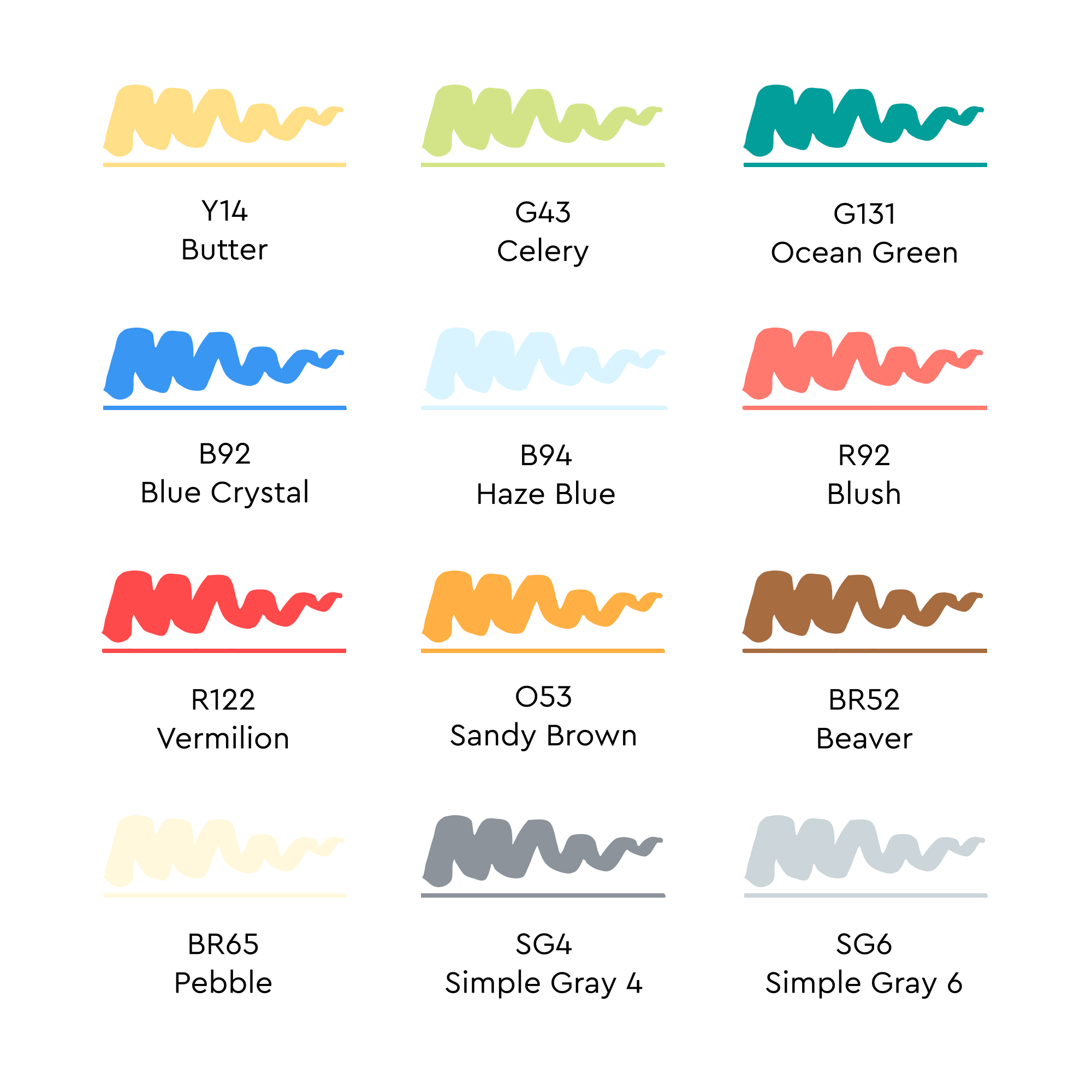 Набор маркеров для начинающих Sketchmarker Brush 12 Step 1- Шаг 1 (12 маркеров+сумка) SMB-12STEP1 - фото 4