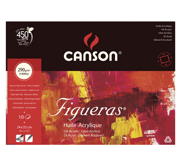 Альбом-склейка для акрила и масла Canson "Figueras" 24х33 см 10 л 290 г