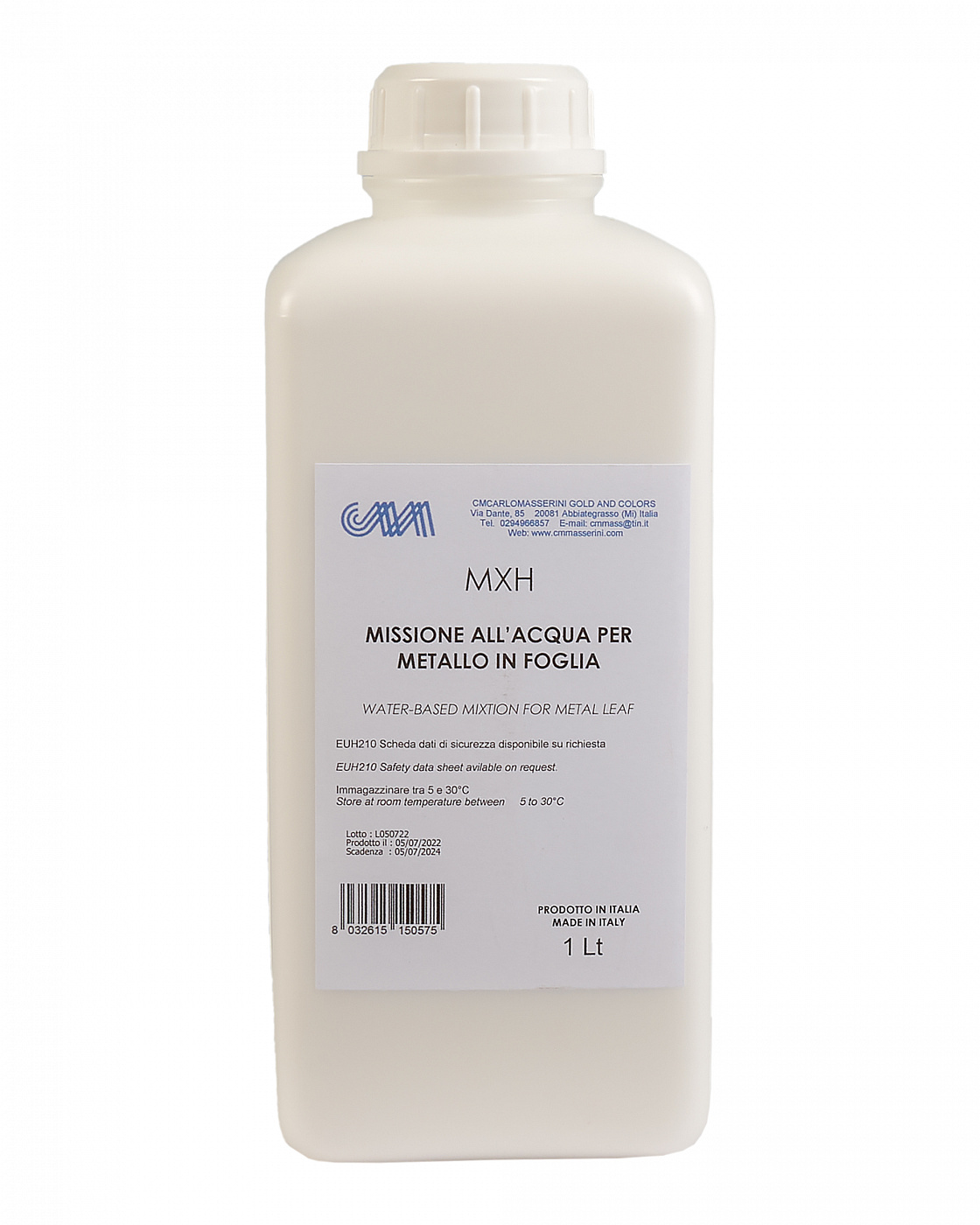 Клей для золочения Masserini водный 1000 мл, пластиковая бутылка M-MMXH2O005P - фото 1