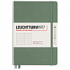 Записная книжка в точку Leuchtturm A5 251 стр., твёрдая обложка, оливковый
