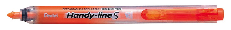 Маркер-выделитель текста автоматический Pentel "Handy-Lines" 1 - 4,5 мм, пулевидный,оранжевый 606x758
