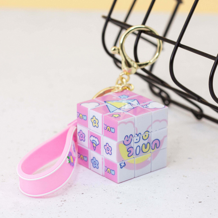 Брелок "Cube", pink