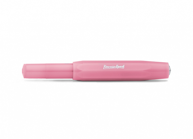 Ручка перьевая Kaweco CLASSIC FROSTED Sport, чернила синие, корпус розовая питайя