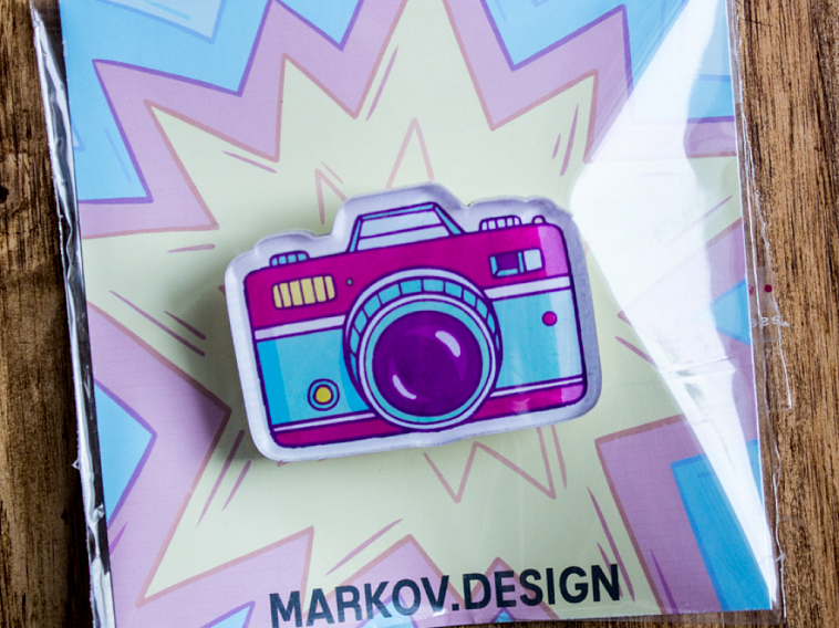 Брошь "MARKOV.DESIGN" Камера