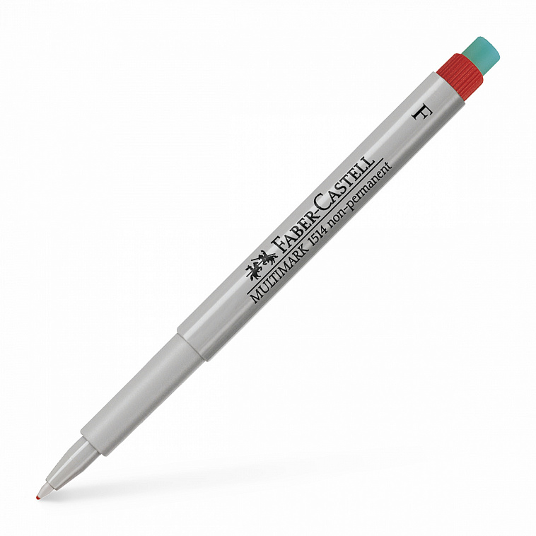 Ручка капиллярная Faber-Castell "MULTIMARK" 0,6 мм, для письма на пленке, красный 606x758