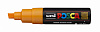 Маркер UNI "POSCA" PC-8K, до 8,0 мм, наконечник скошенный, цвет коралловый 1